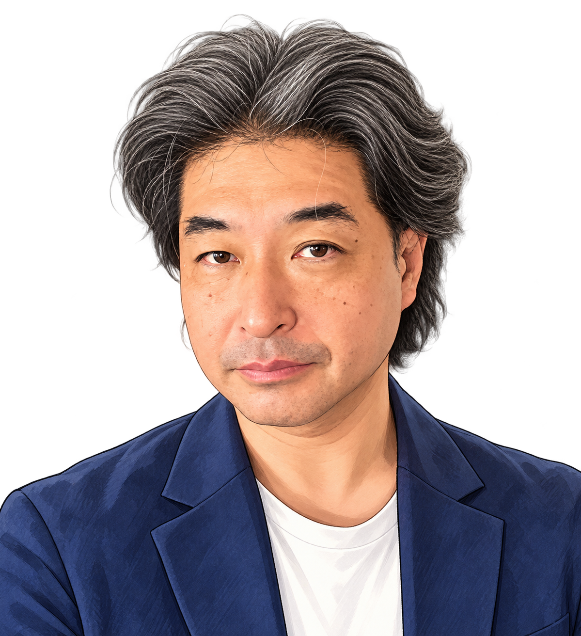 わたびんの漫画風プロフィールイラスト